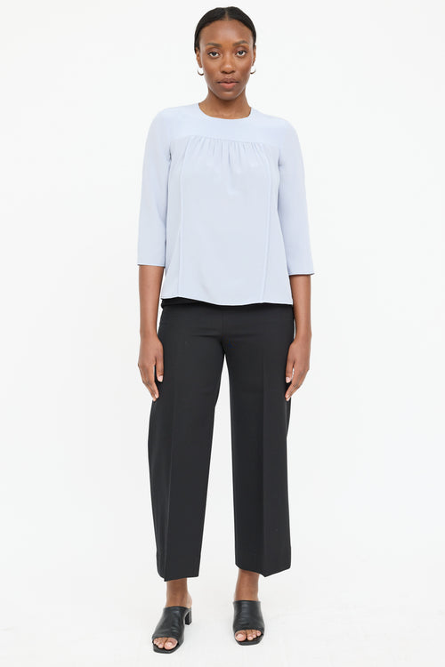 Prada Silk Pleated Top