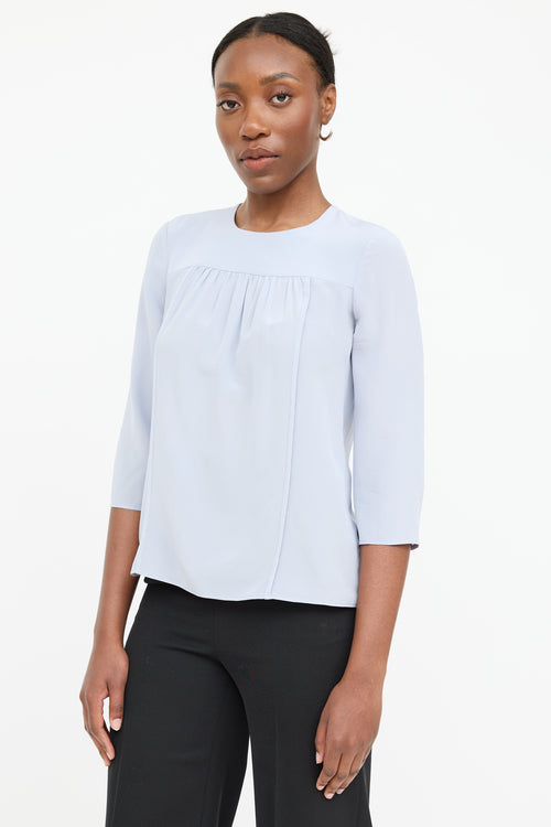 Prada Silk Pleated Top