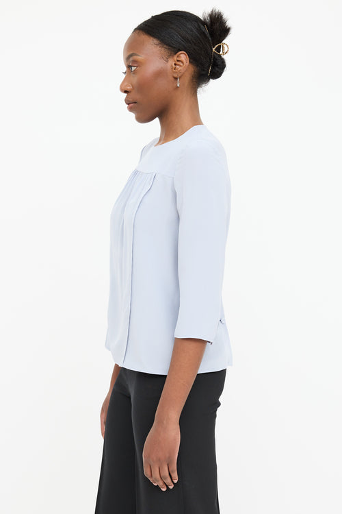 Prada Silk Pleated Top
