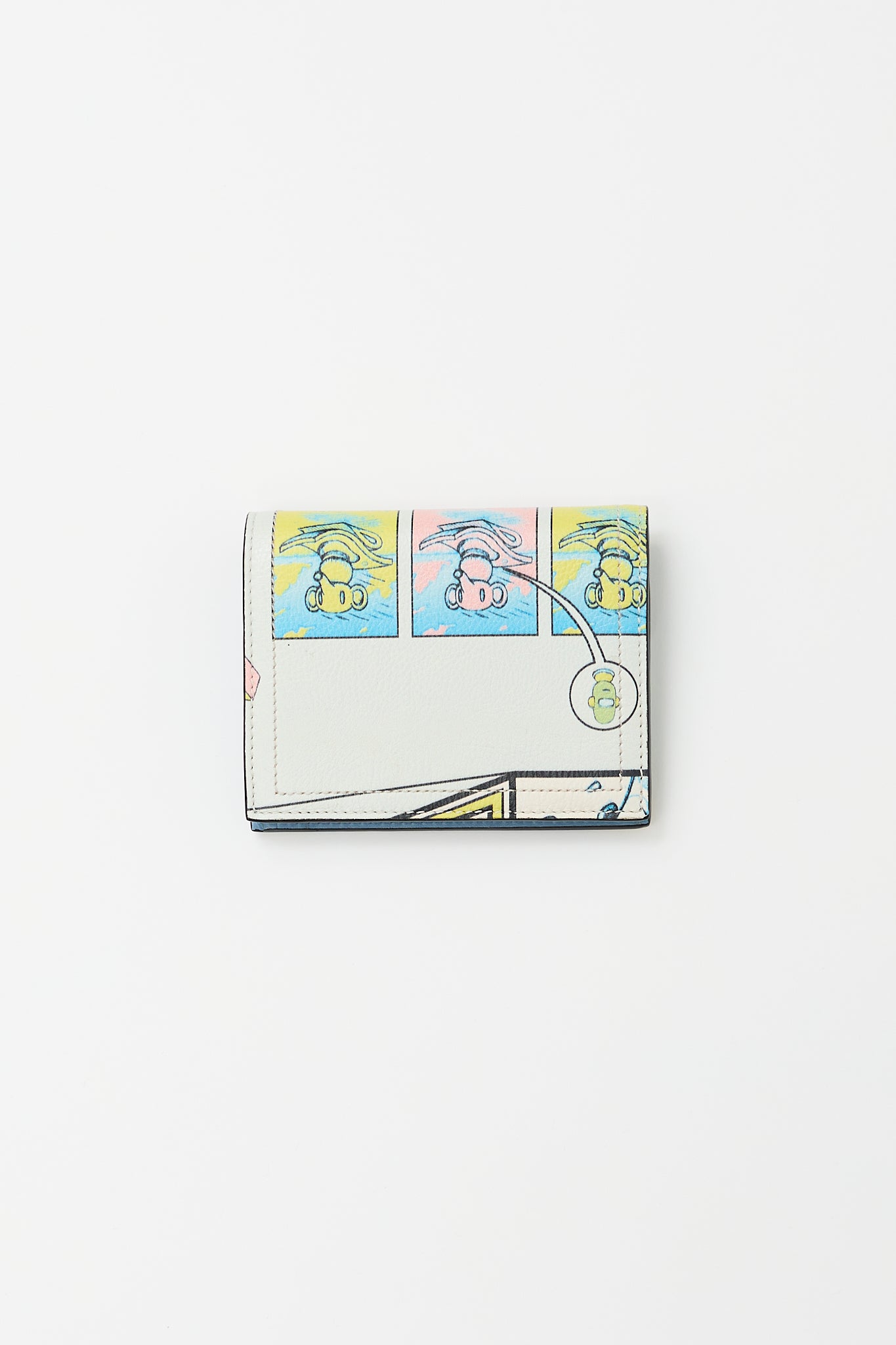 Prada Blue & Multicolour Leather Comic Strip Wallet