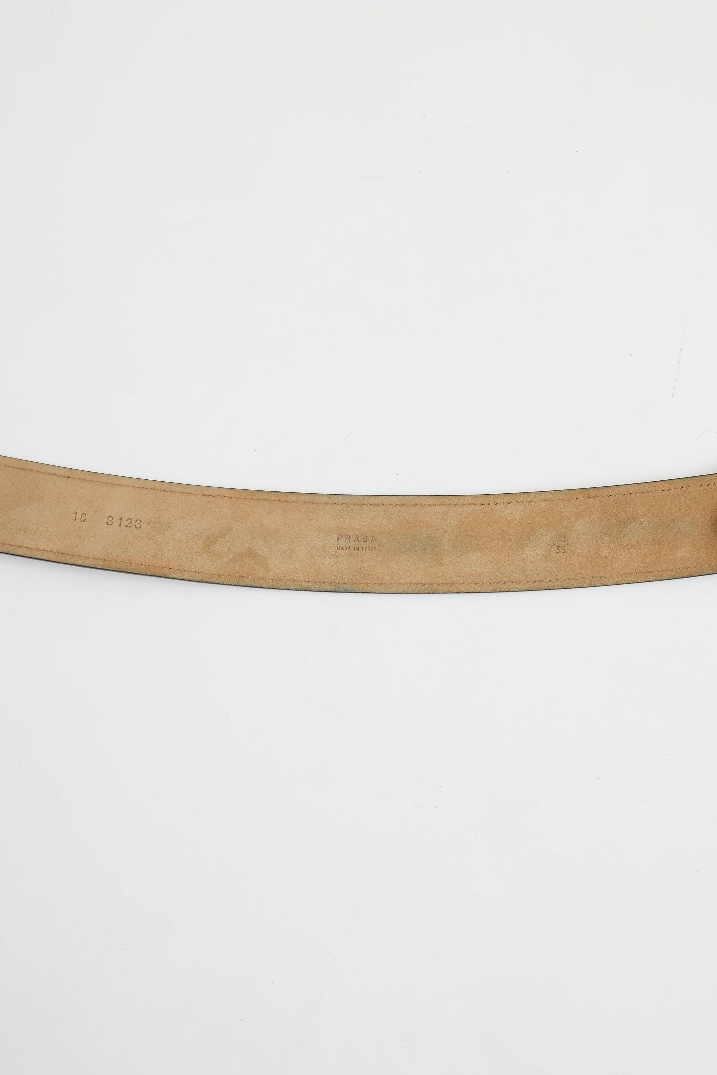 Prada Metallic Grommet Belt