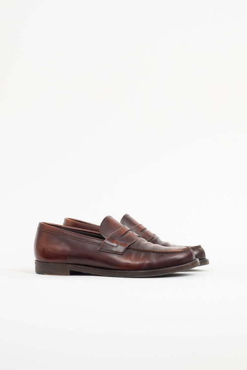 Prada Leather Penny Loafer