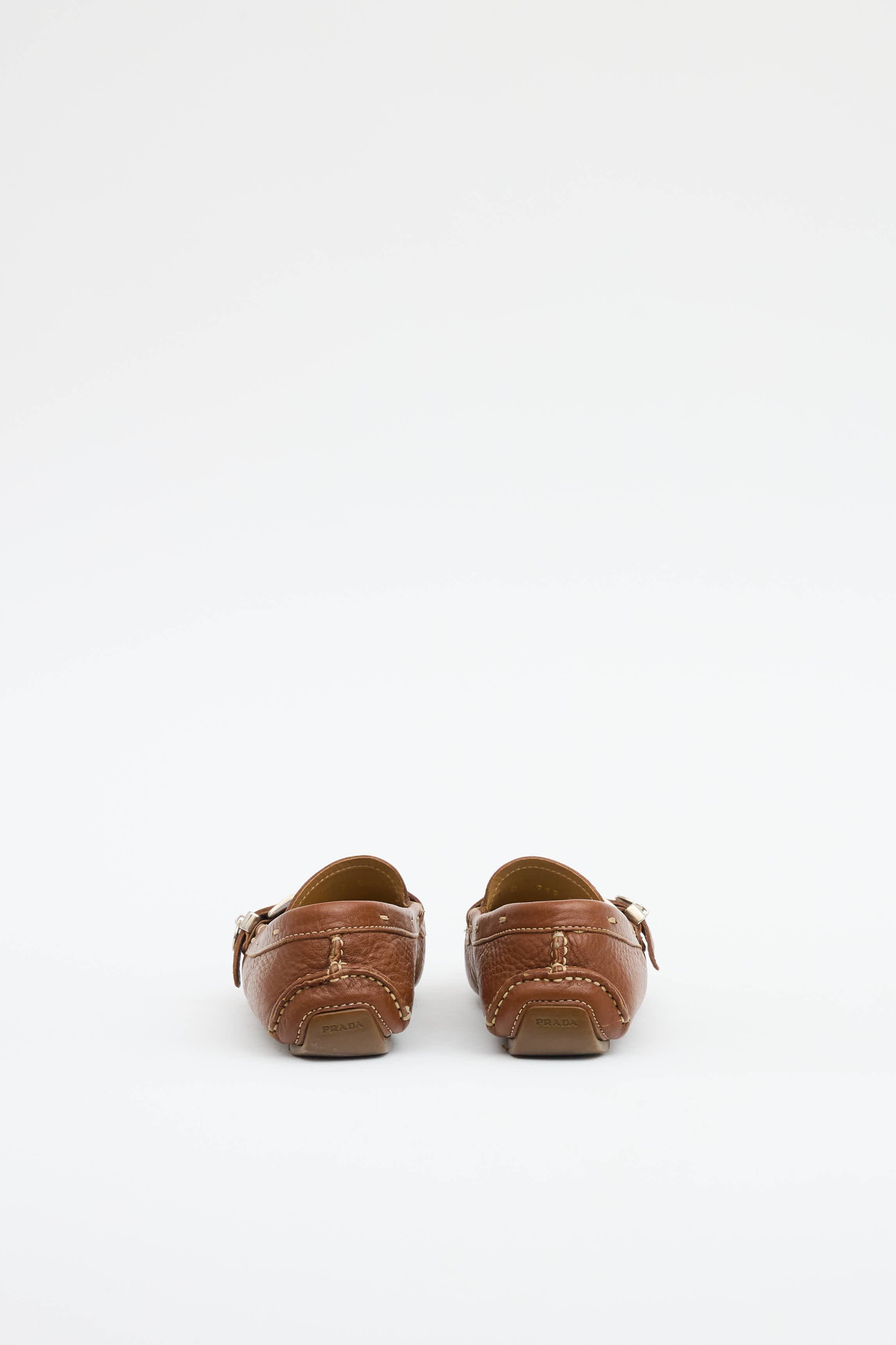 Prada Buckle Driving Loafer