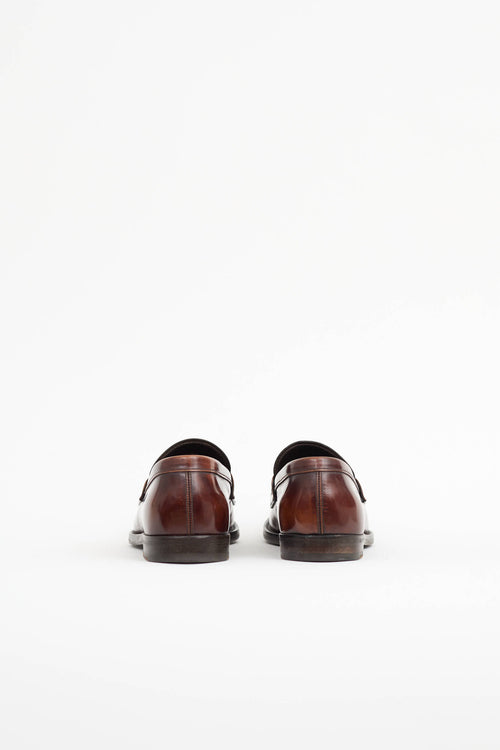 Prada Leather Penny Loafer