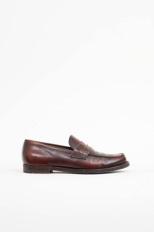 Prada Leather Penny Loafer