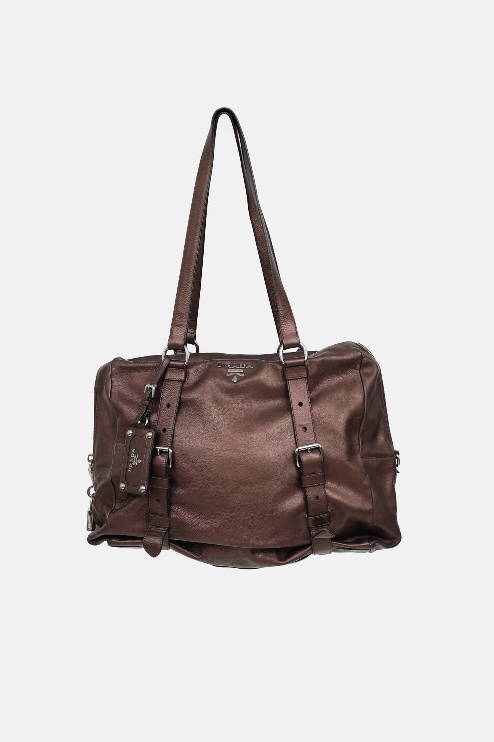 Prada Metallic Mordore Shoulder Bag