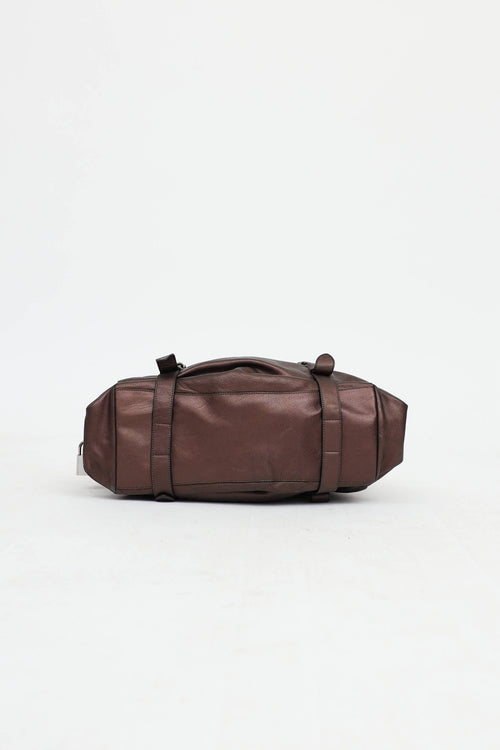 Prada Metallic Mordore Shoulder Bag