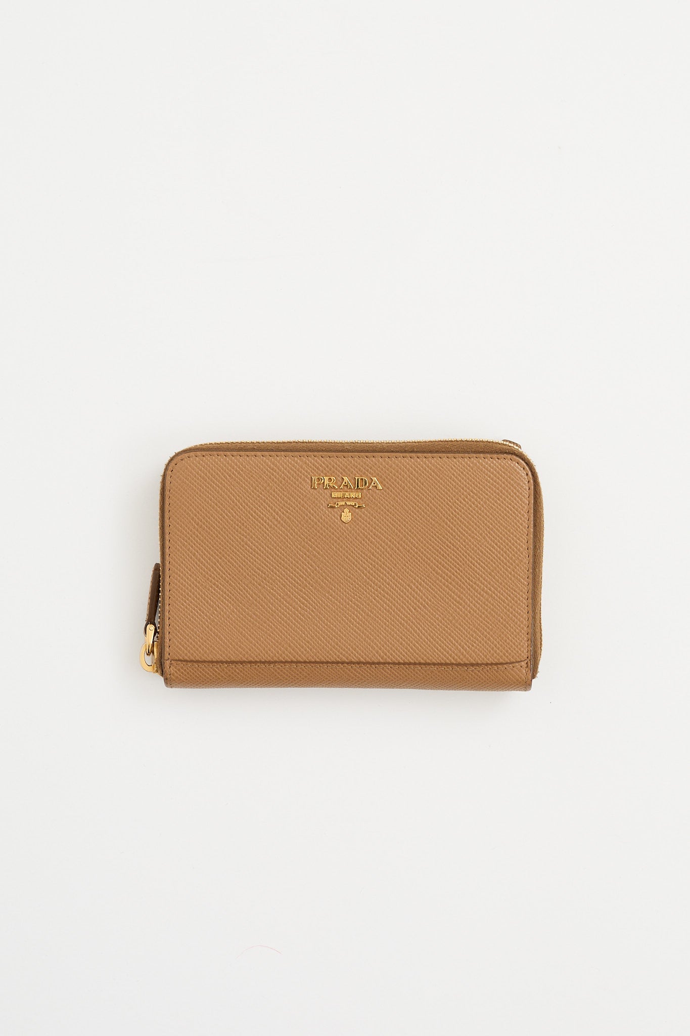 Prada Saffiano Leather Logo Wallet