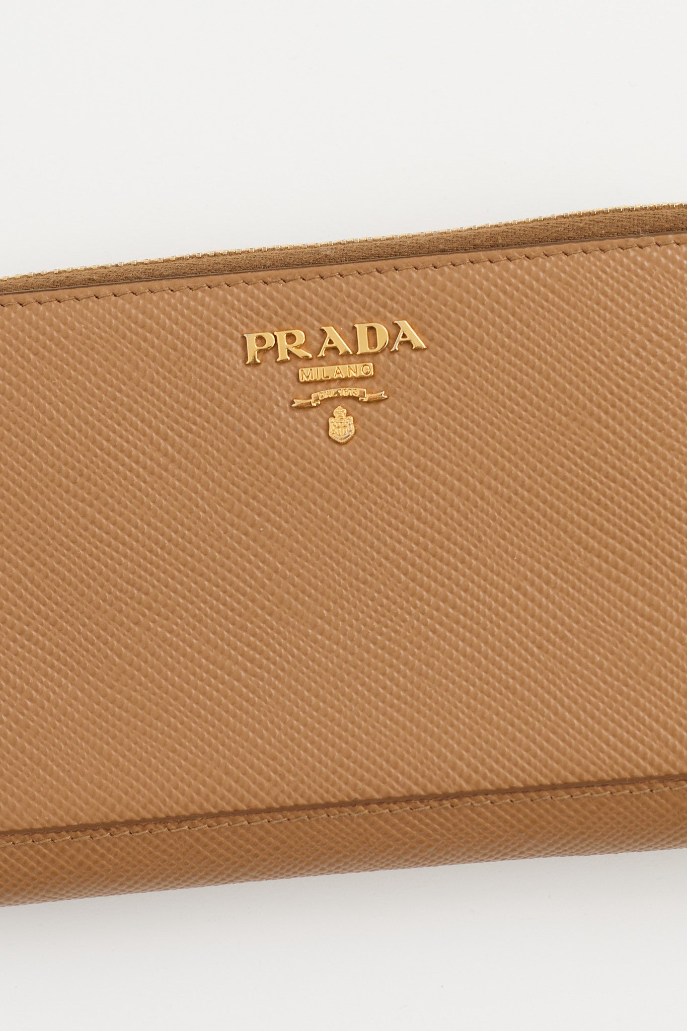 Prada Saffiano Leather Logo Wallet