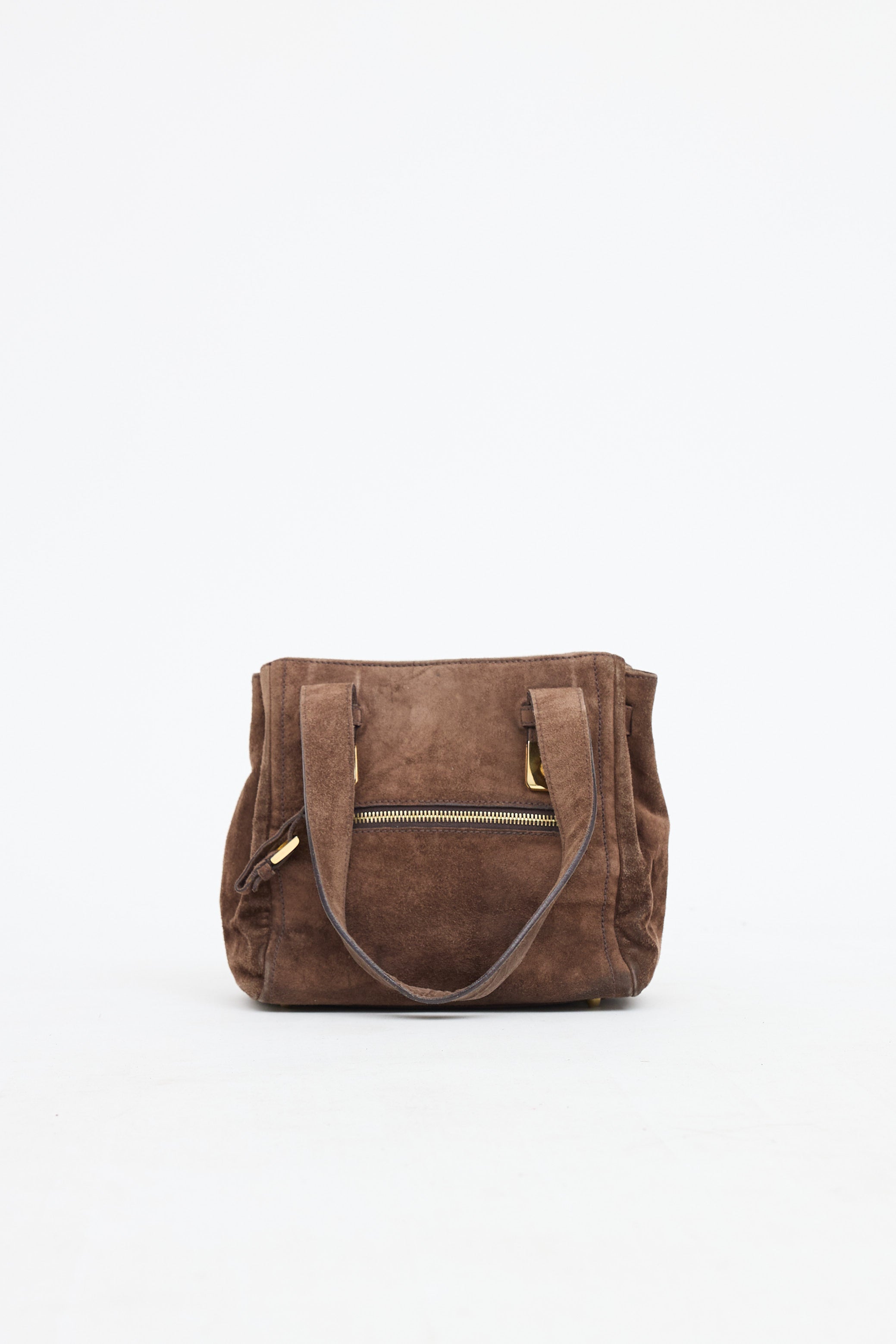 Prada Suede Top Handle Bag