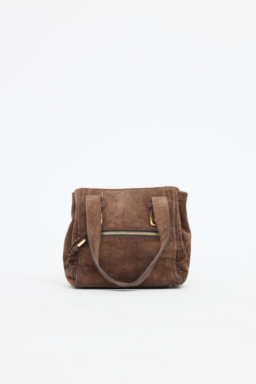 Prada Suede Top Handle Bag