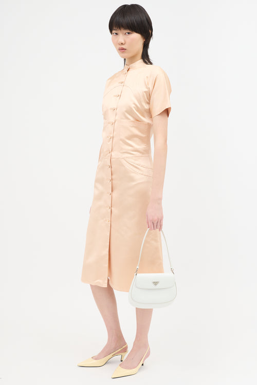 Prada Brushed Leather Small Cleo Bag