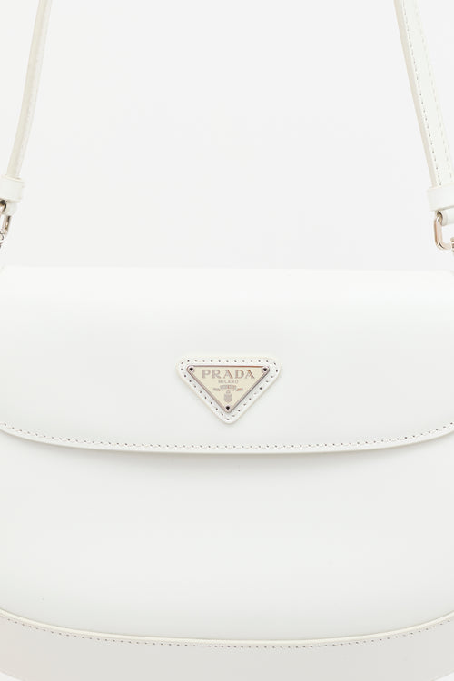 Prada Brushed Leather Small Cleo Bag