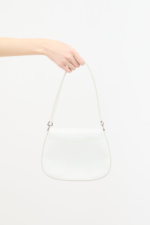 Prada Brushed Leather Small Cleo Bag