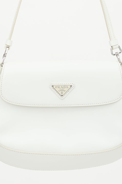 Prada Brushed Leather Small Cleo Bag