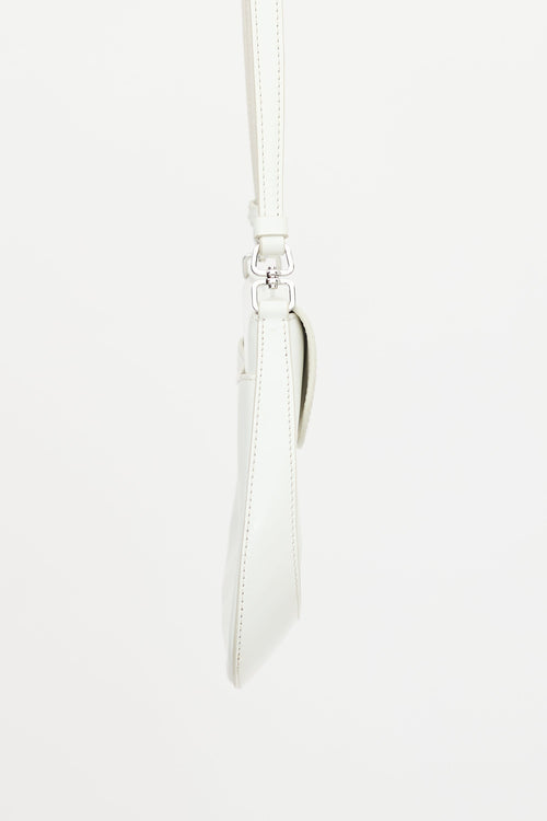 Prada Brushed Leather Small Cleo Bag