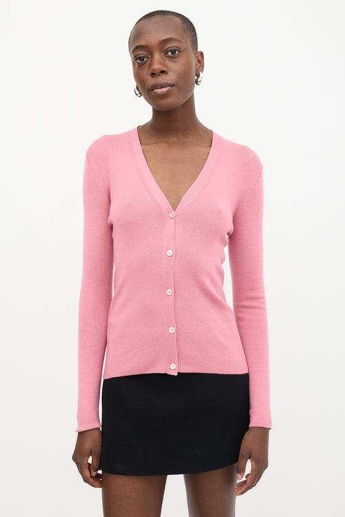 Prada Button Cardigan