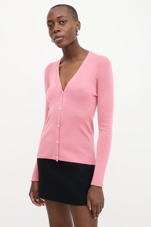 Prada Button Cardigan