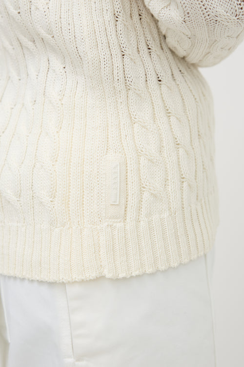Prada Cable Knit Sweater