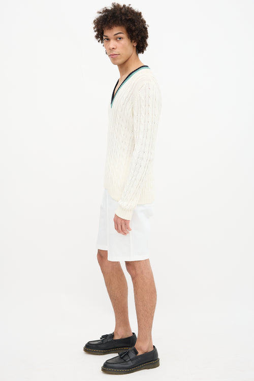 Prada Cable Knit Sweater