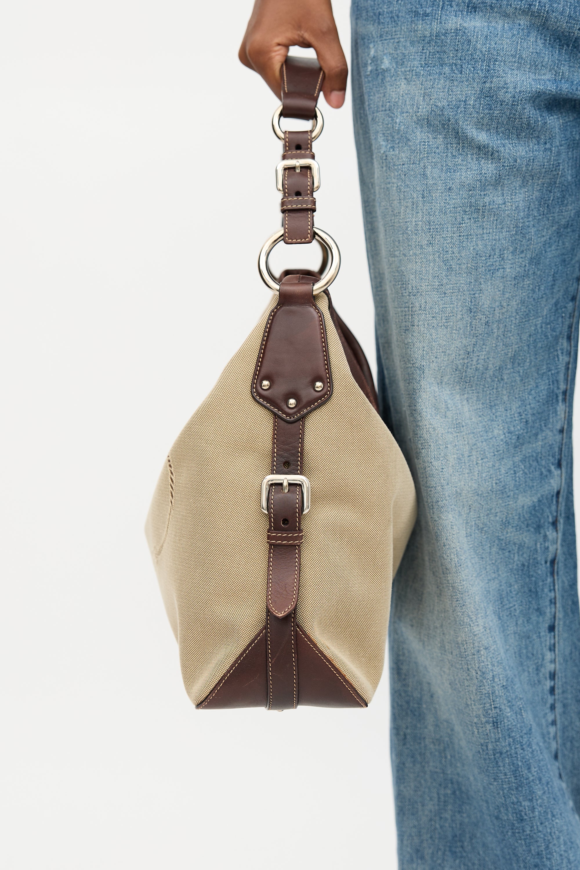 Prada Canapa Logo Shoulder Bag