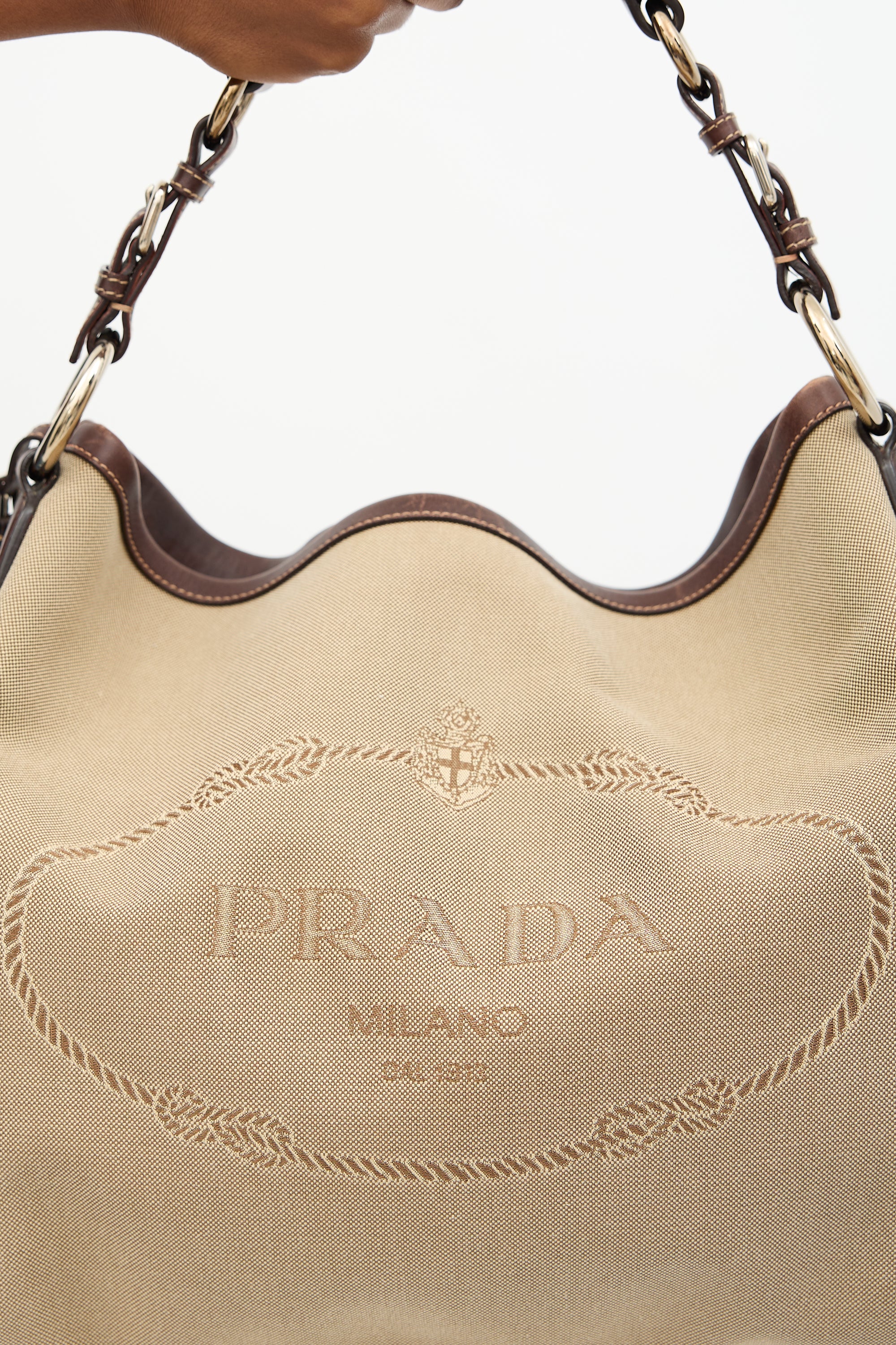 Prada Canapa Logo Shoulder Bag