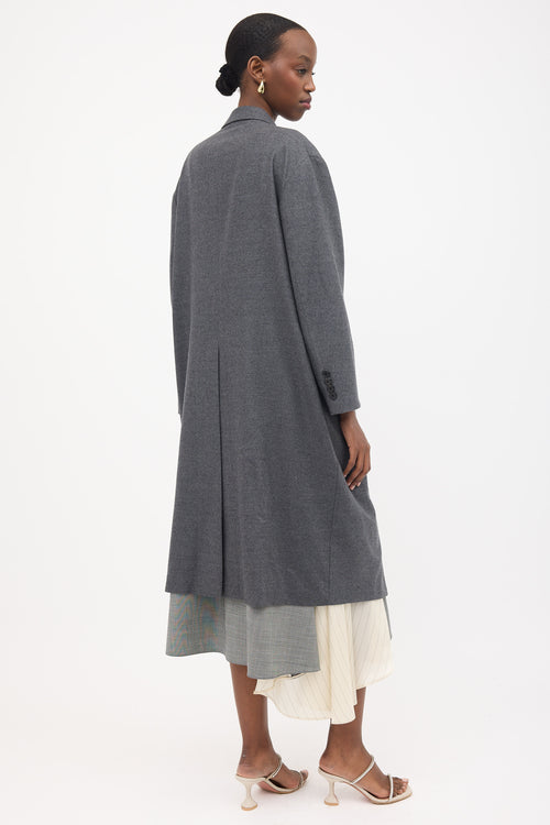 Prada Cashmere & Wool Single Breasted Coat