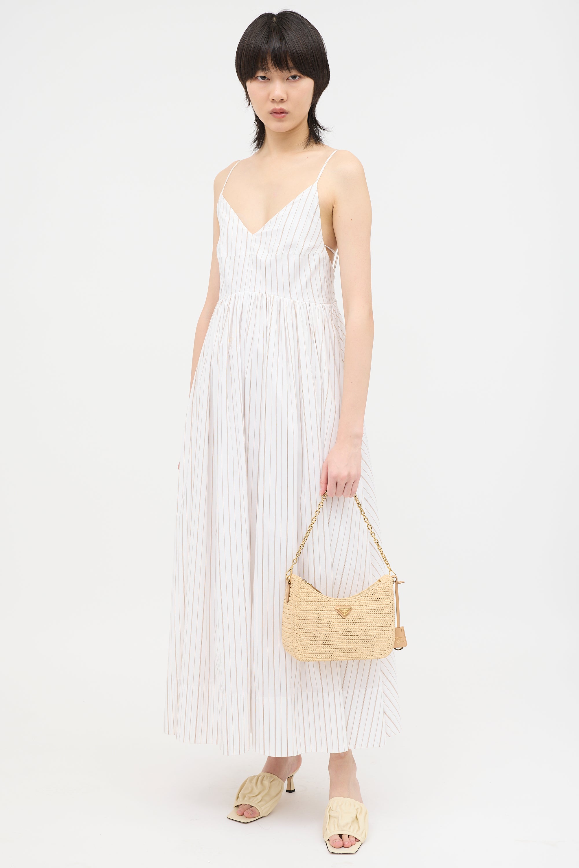 Prada Crochet Raffia Re-Edition 2005 Shoulder Bag