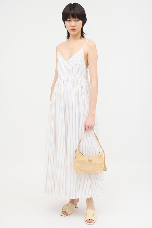 Prada Crochet Raffia Re-Edition 2005 Shoulder Bag