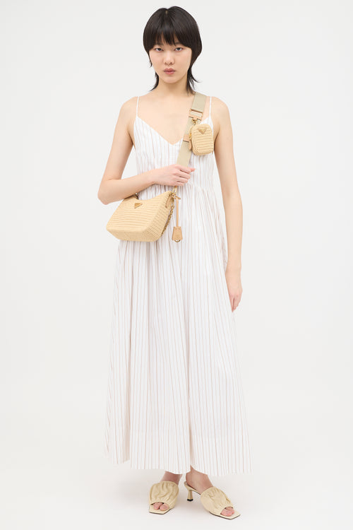 Prada Crochet Raffia Re-Edition 2005 Shoulder Bag