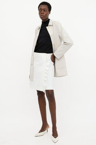 Prada Cruise 2019 Ruffle Wrap Skirt