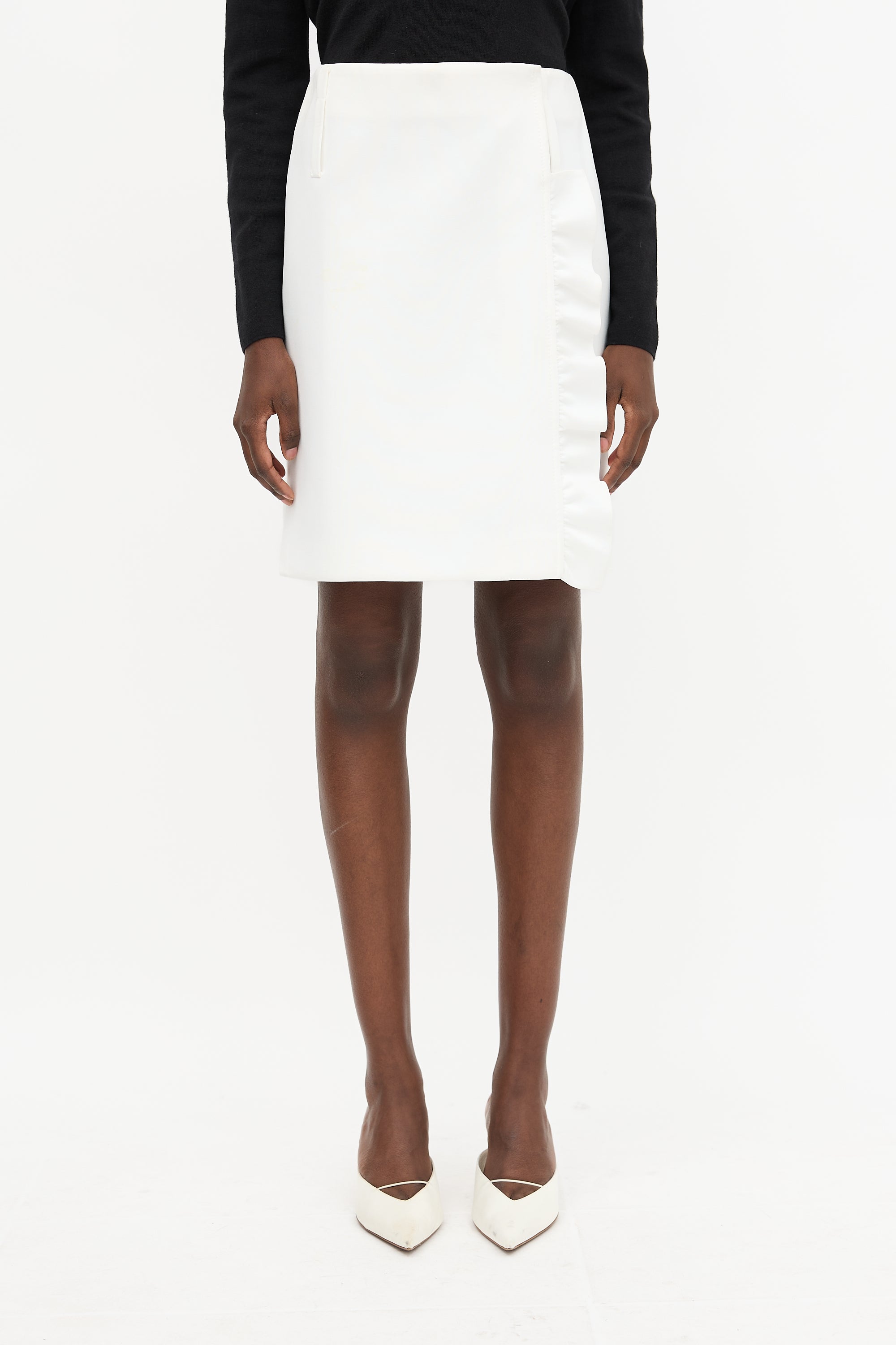 Prada Cruise 2019 Ruffle Wrap Skirt
