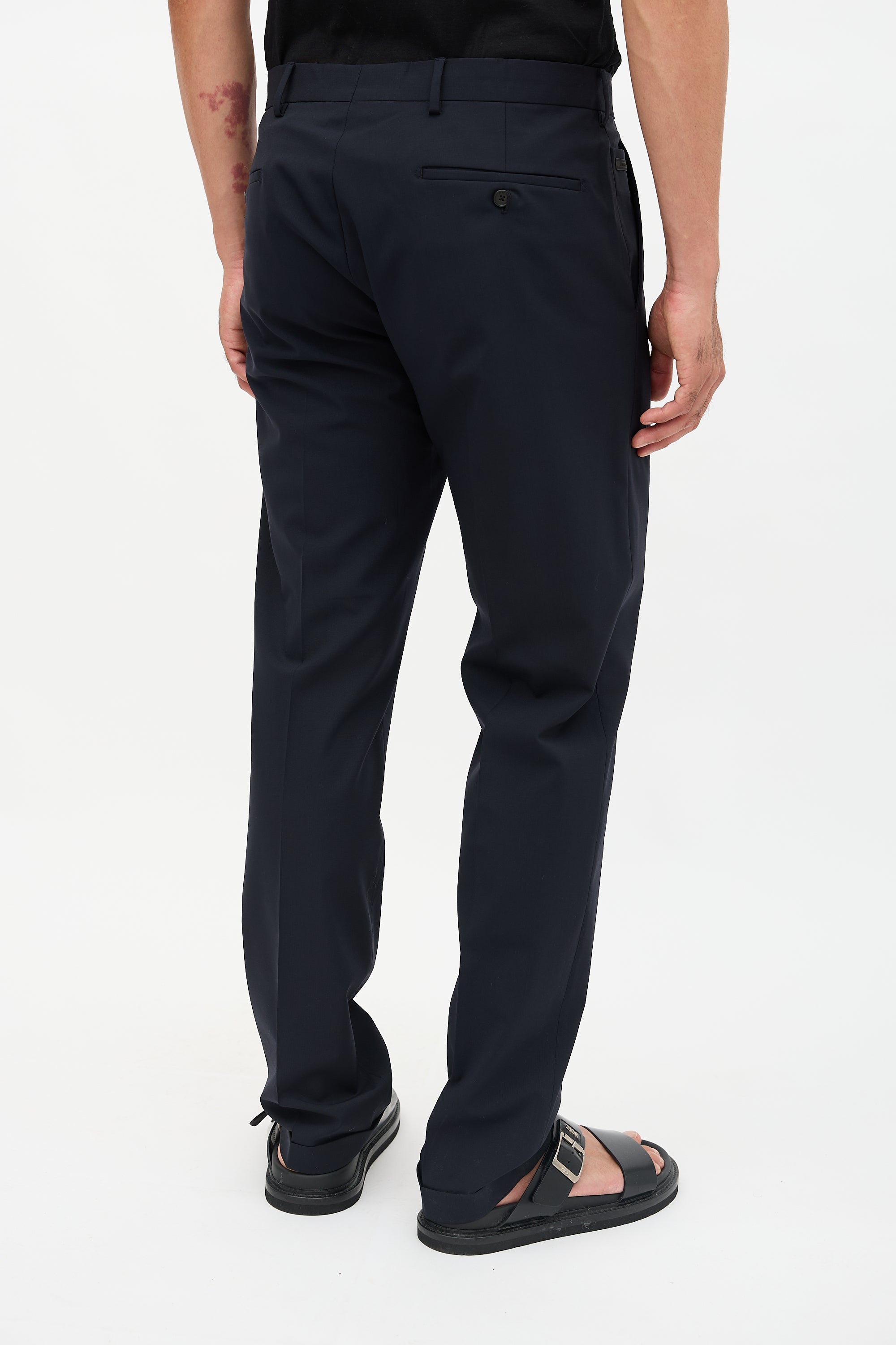 Prada Cuffed Straight Leg Trouser