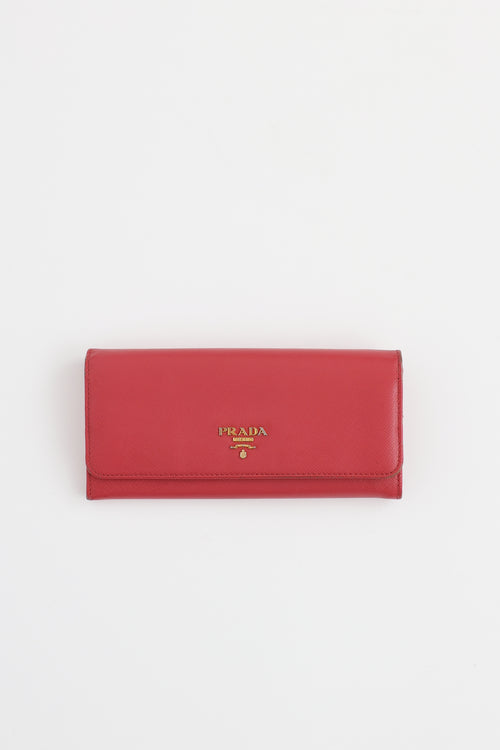 Saffiano Flap Wallet