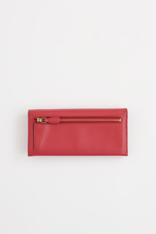 Saffiano Flap Wallet