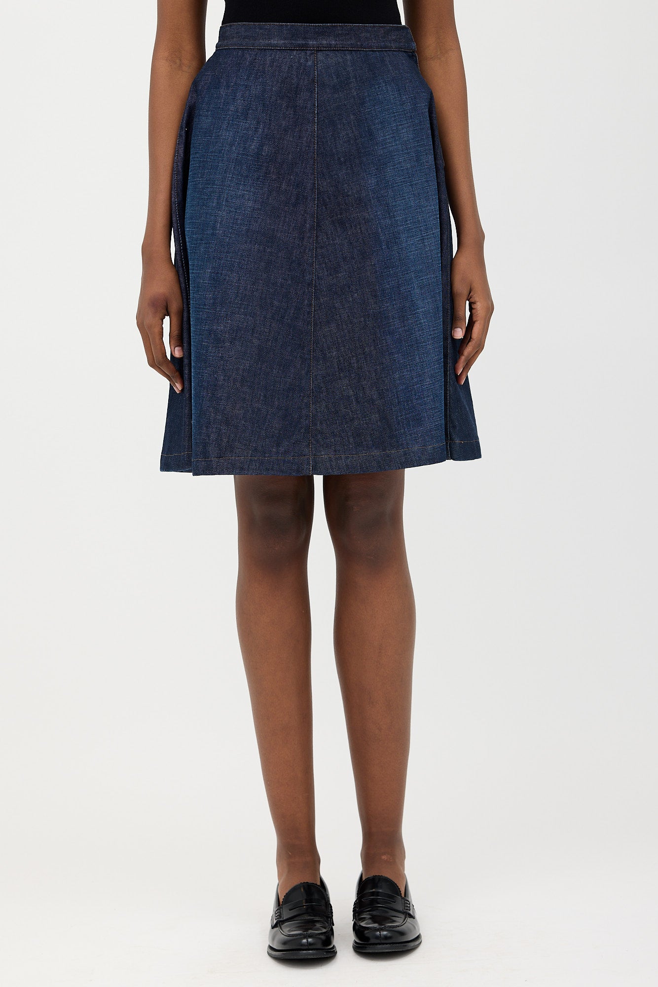 Prada Denim A Line Skirt