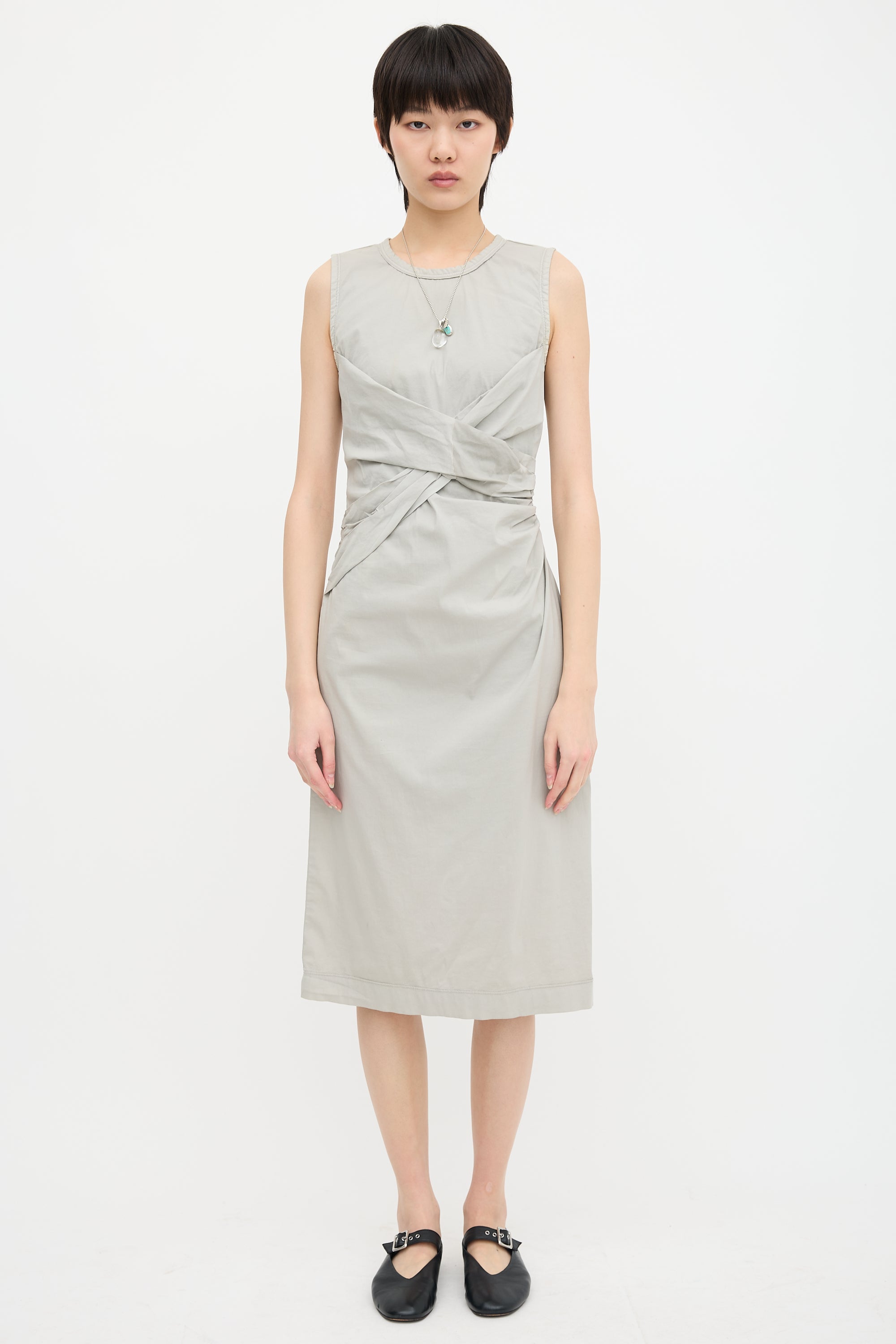 Prada Draped Midi Dress