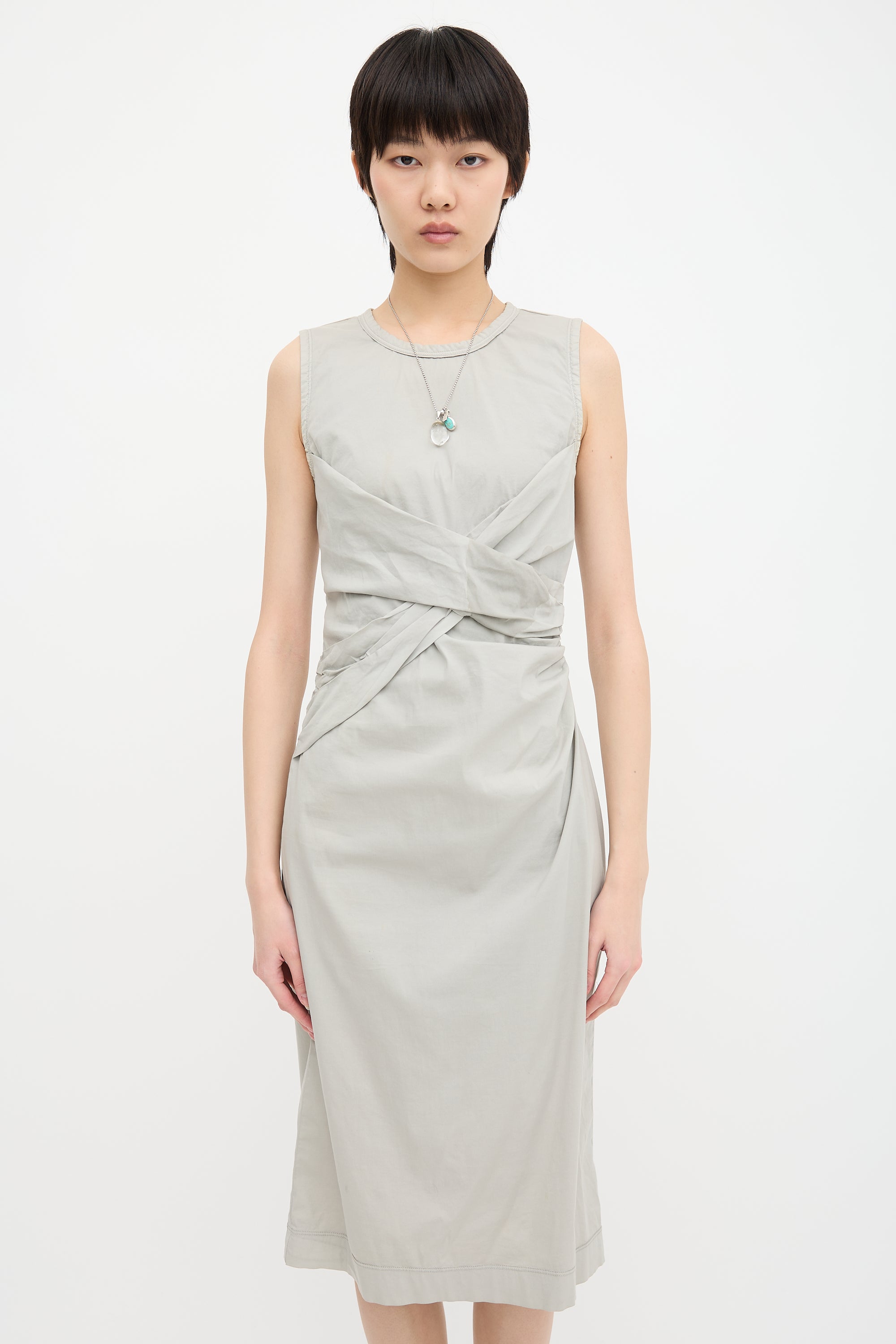 Prada Draped Midi Dress