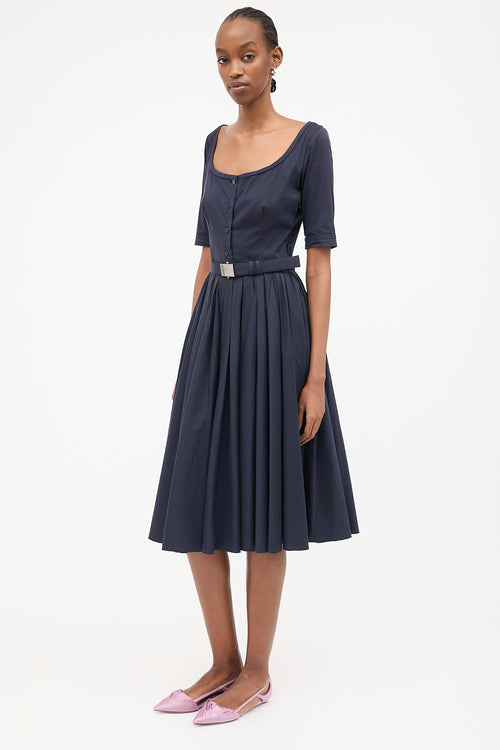 Prada FW 2007 Pleated Dress