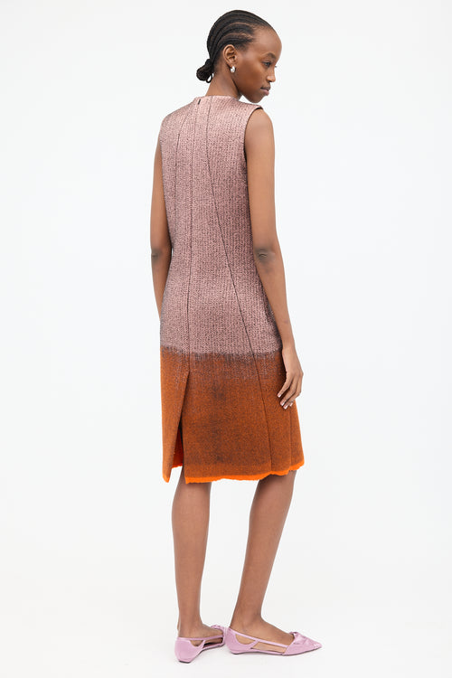 Prada FW 2007 Silk & Wool Two Tone Dress