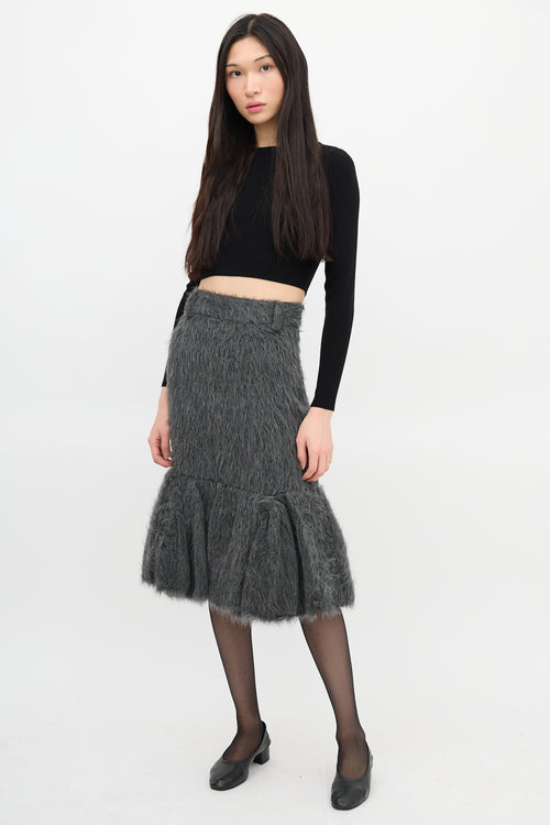 Prada FW 2017 Ruffled Skirt