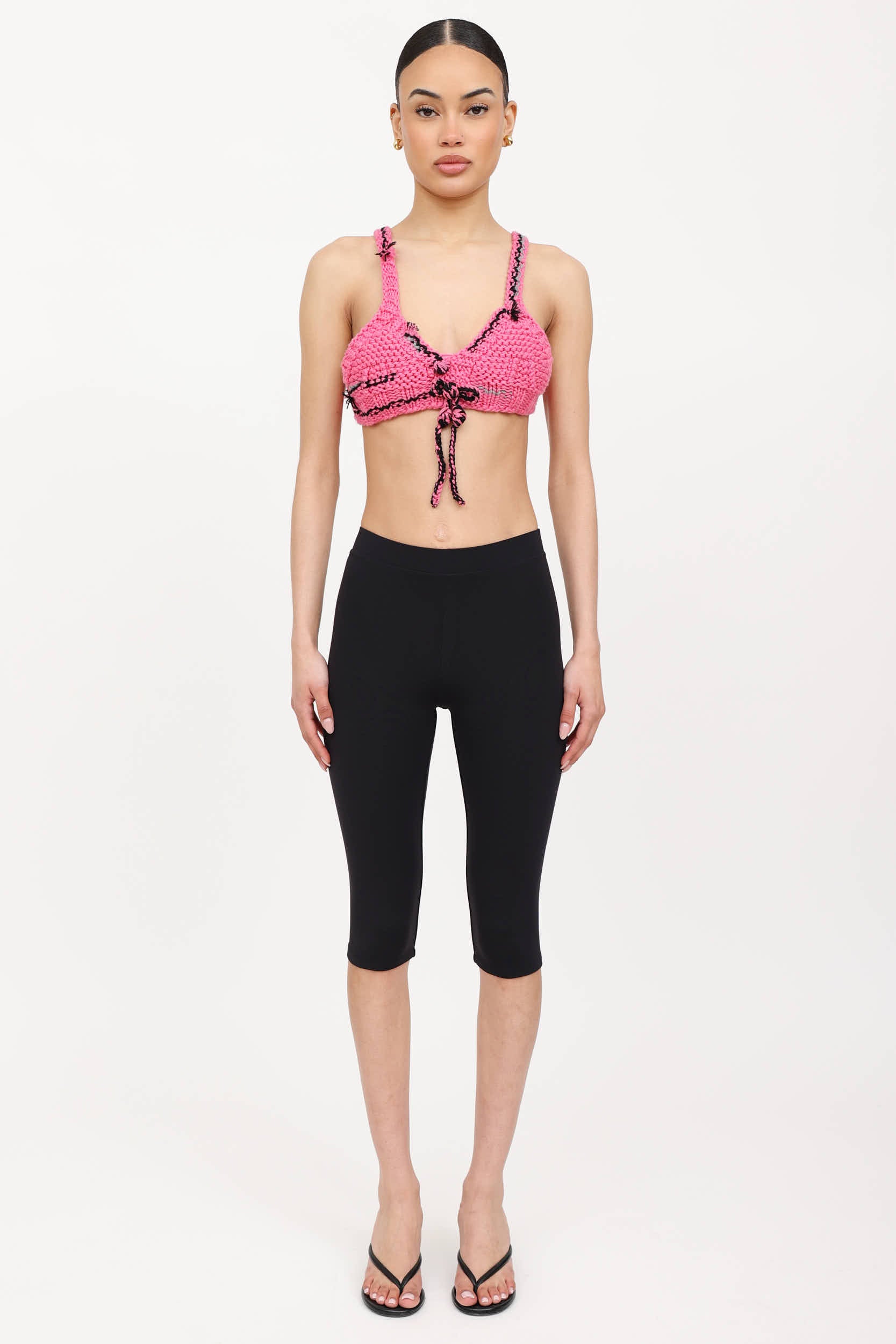 Prada FW17 Wool Knit Bralette Top