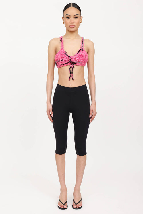 Prada FW17 Wool Knit Bralette Top