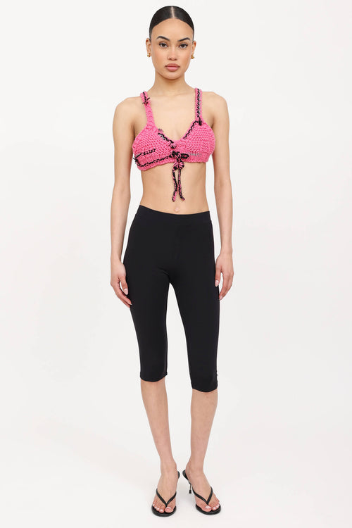 Prada FW17 Wool Knit Bralette Top