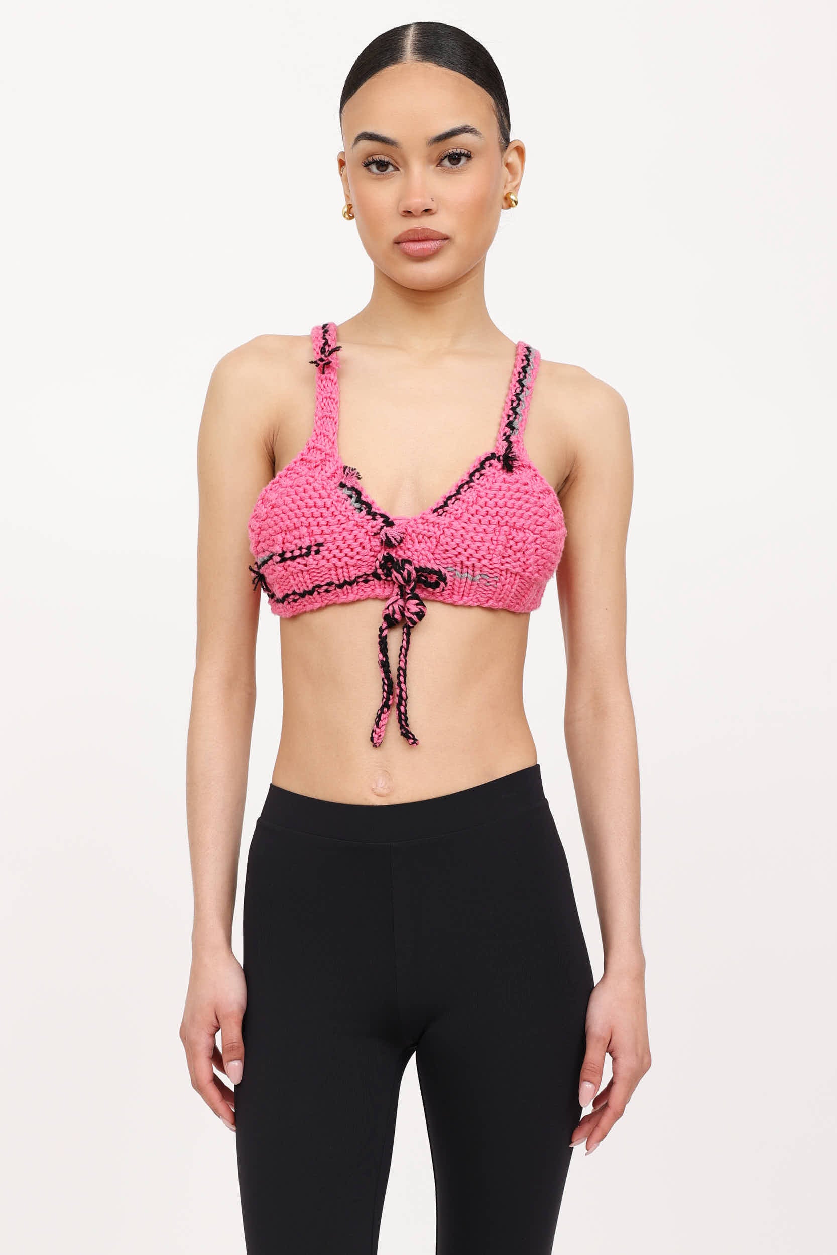 Prada FW17 Wool Knit Bralette Top
