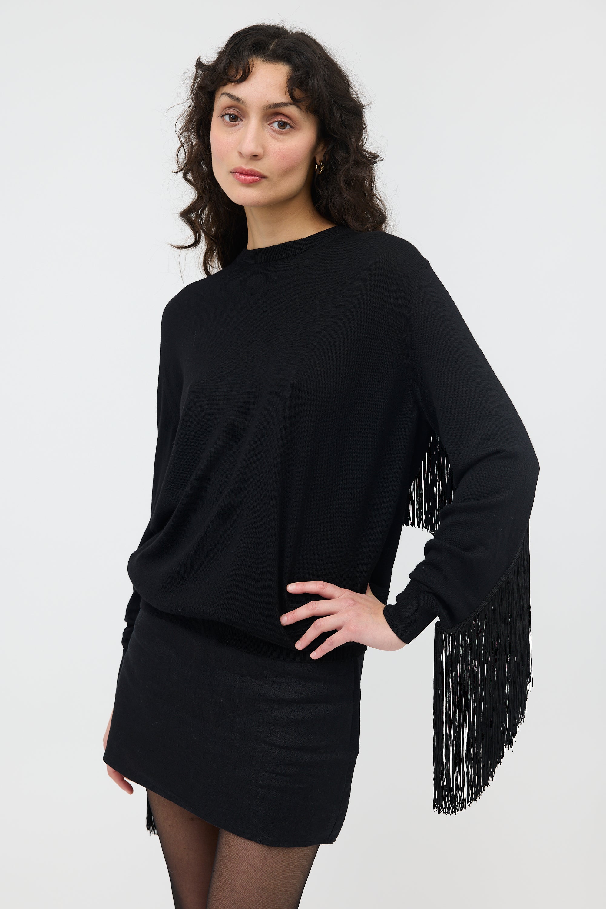 Prada Fall 2020 Fringe Sweater