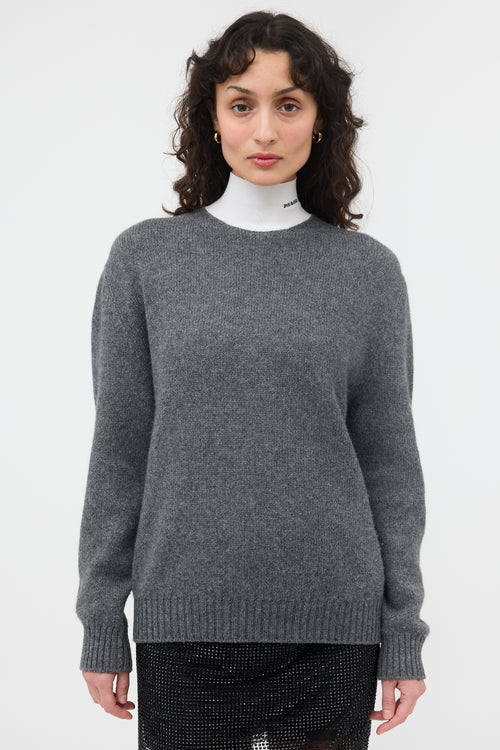 Prada Fall 2022 Logo Wool Sweater