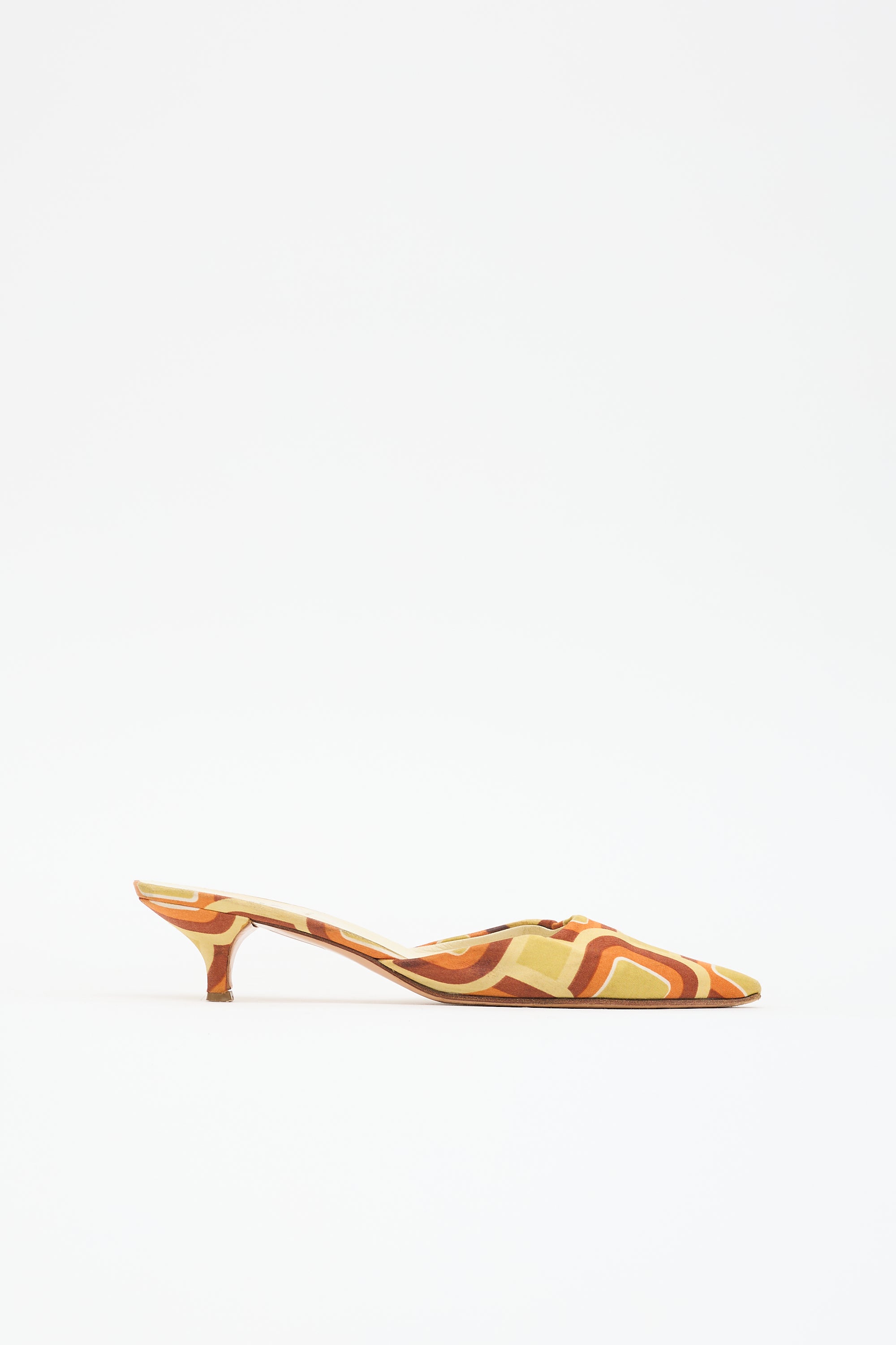 Prada Satin Pointed Toe Mule