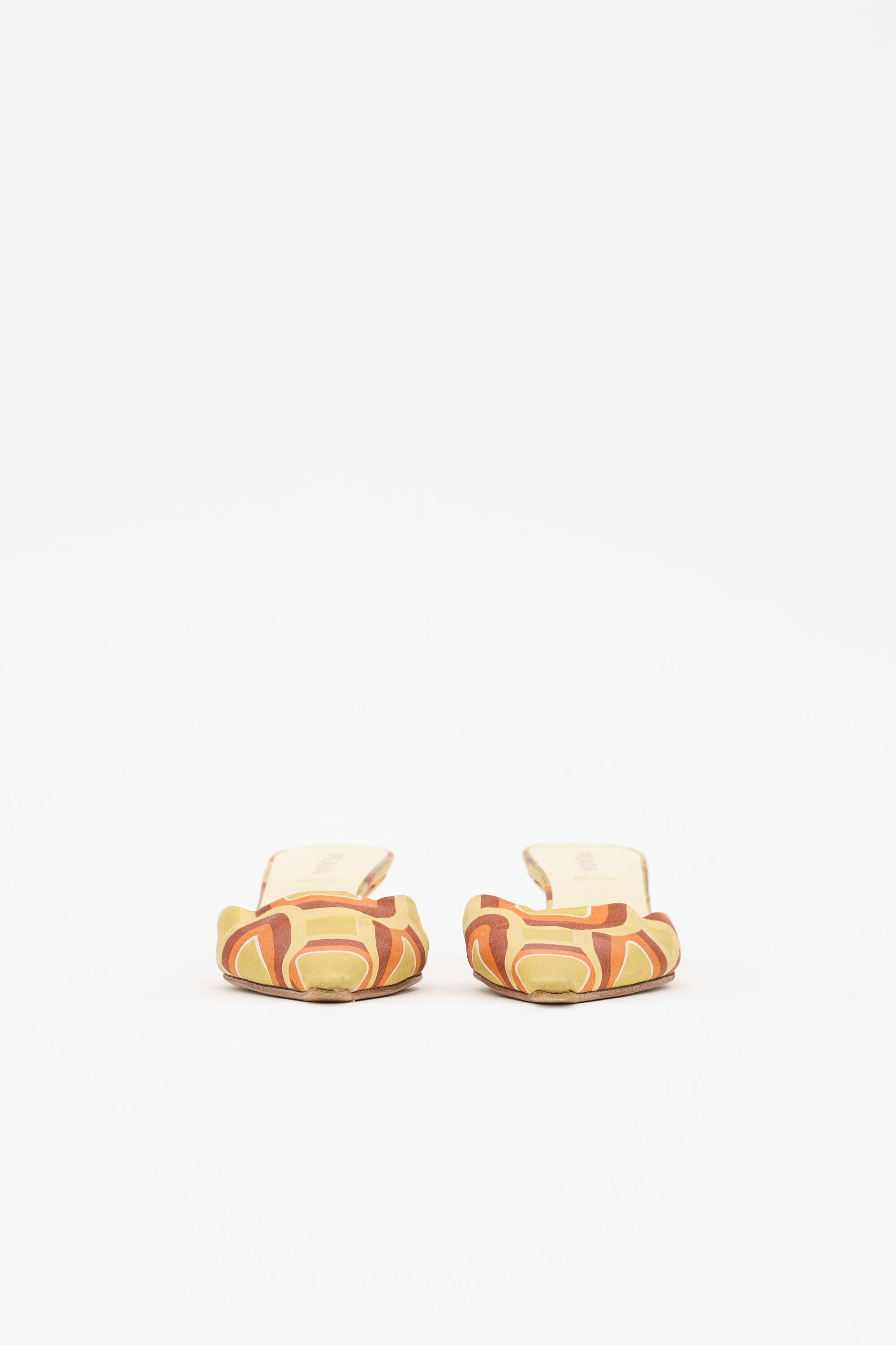 Prada Satin Pointed Toe Mule