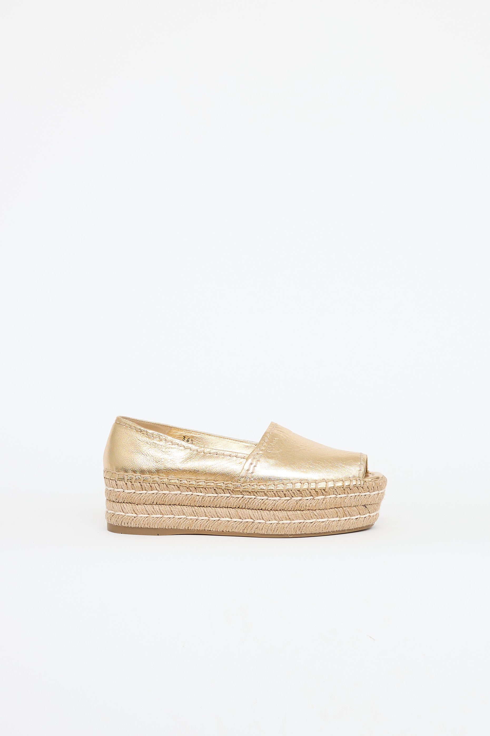 Prada Platform Espadrille Sandal